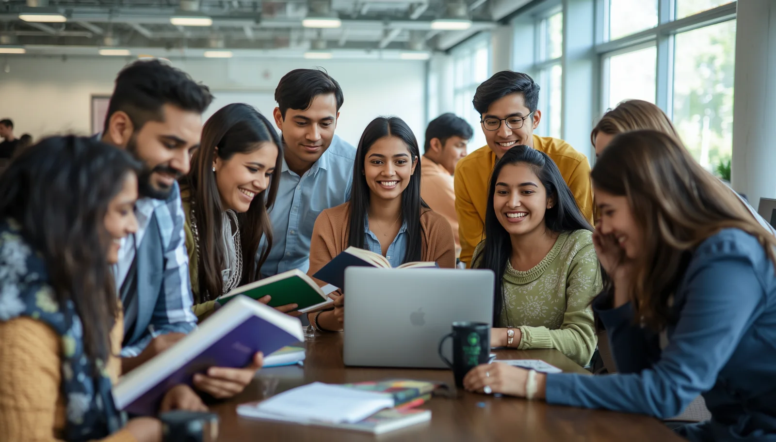 Students Studying Together