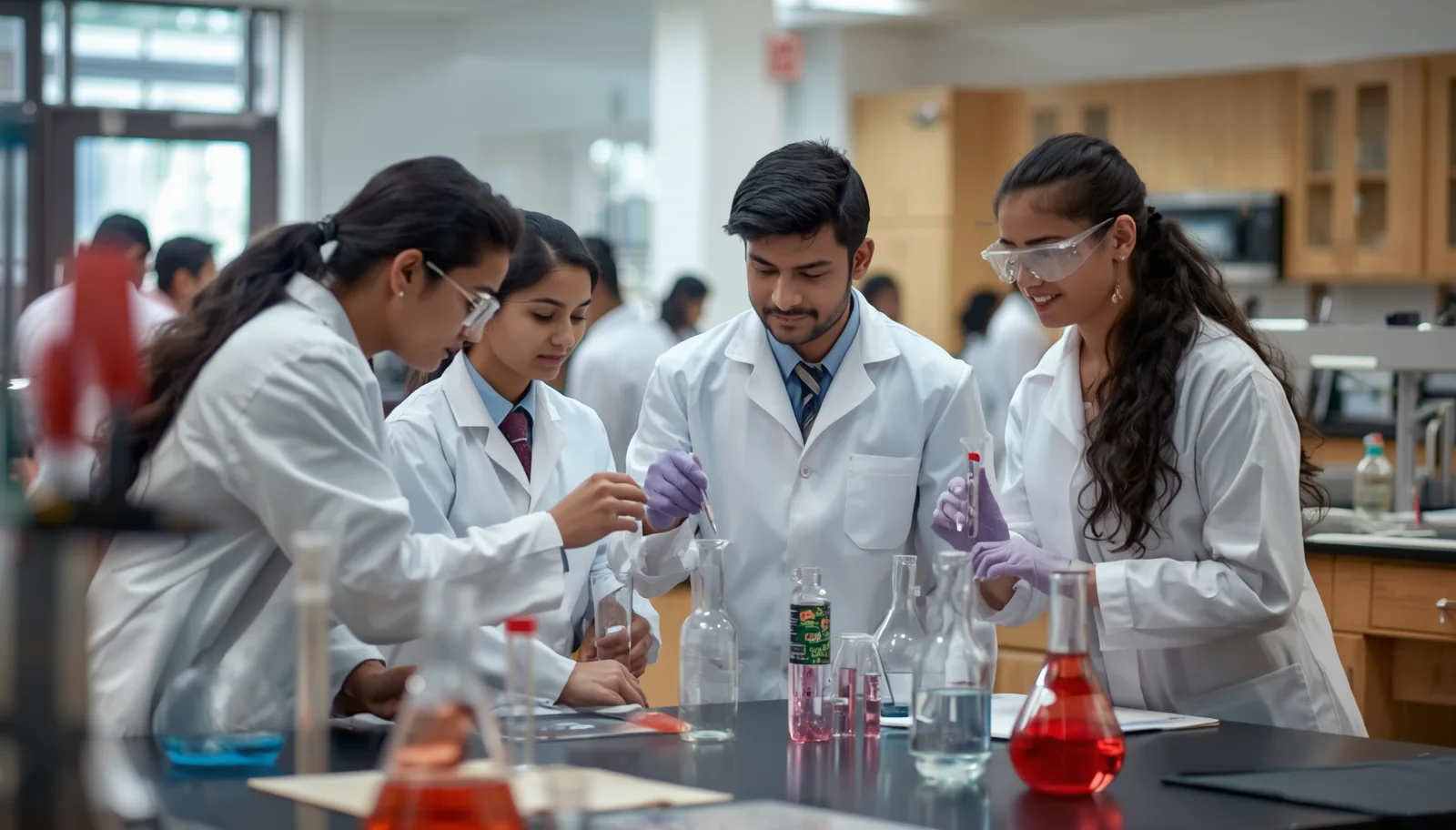 Students in Science Lab